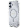 Case IPHONE 16 Guess HC Resin Bottom Glitter silver