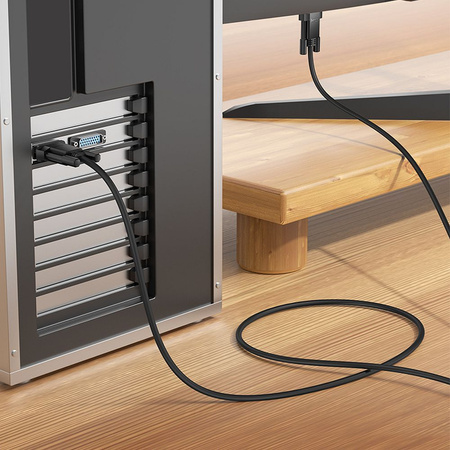 HOCO kabel HDMI (męski) do VGA (męski) HD 1080p US12 2 m czarny