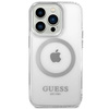 Guess Metal Outline MagSafe - Etui iPhone 14 Pro (przezroczysty)