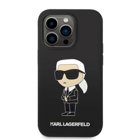 Karl Lagerfeld Silicone NFT Ikonik - Etui iPhone 14 Pro Max (czarny)