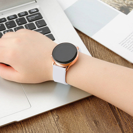 Silicone Strap TYS opaska do smartwatcha zegarka uniwersalna 20mm turkusowy
