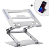 Podstawka pod laptopa, tablet Wozinsky WRS-CPY75DSS aluminiowa + Gratis! podstawka do smartfona - srebrna