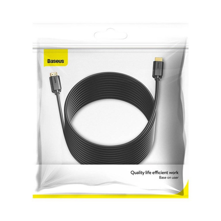 Baseus kabel przewód HDMI 2.0 4K 30 Hz 3D HDR 18 Gbps 5 m czarny (CAKGQ-D01)