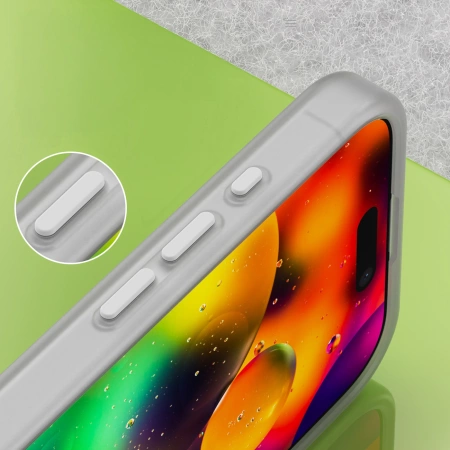 Etui Magnetic Abrasive na iPhone 17 kompatybilne z MagSafe - matowe białe