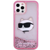 Karl Lagerfeld KLHCP12MLNCHCP iPhone 12/ 12 Pro 6,1" różowy/pink hardcase Glitter Choupette Head