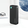 USAMS Powerbank with retractable USB-C Retractable cable 10000 mAh PD 20W Fast Charge XY Series black/black 10KCD22401(US-CD224)