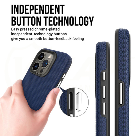 Vmax nakładka Triangle Case do Samsung A14 4G / 5G granatowa