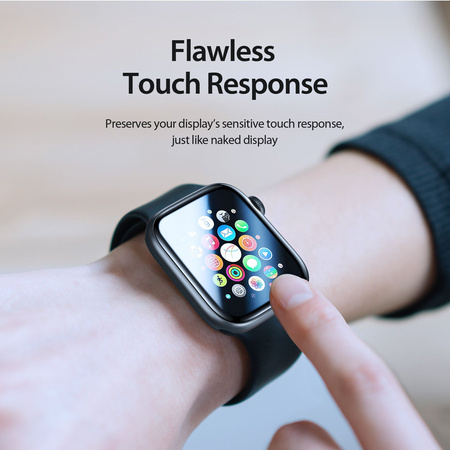 DUX DUCIS protektor PMMA z ramką do Apple Watch 10 42 mm czarne