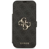 Guess Book 4G Metal Logo Case für iPhone 17 Pro Max - Schwarz