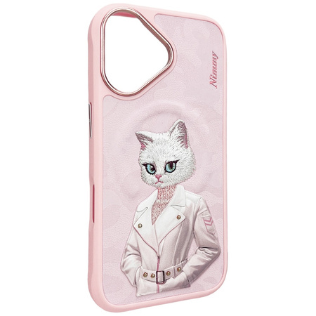 Etui Nimmy Magnetic fashion cute pet     MagSafe do iPhone 16 różowy
