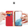 DUX DUCIS Hivo - skórzane etui portfelik do Samsung Galaxy S24 Plus czerwone