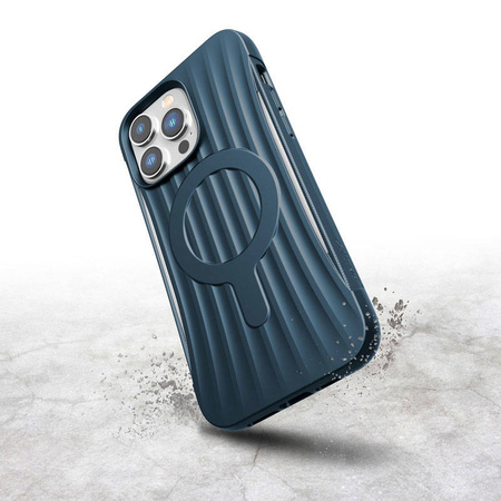 X-Doria Raptic Clutch MagSafe - Biodegradowalne etui iPhone 14 Pro Max (Drop-Tested 3m) (Marine Blue)