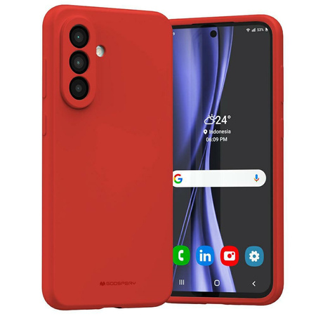 Etui Mercury Silicone do Samsung Galaxy  A56 czerwony