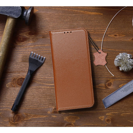 Kabura SMART PRO Book skórzana do XIAOMI Redmi NOTE 14 5G brązowy