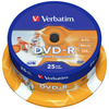 Płyta DVD-R Verbatim Wide Inkjet         Printable 4.7GB 16X 25szt 43538
