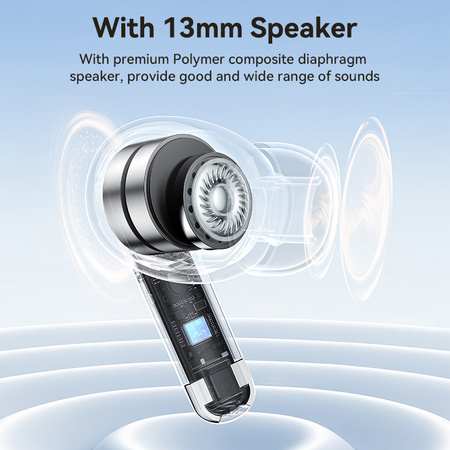 Yesido Słuchawki Bluetooth TWS28 ANC+ENC białe