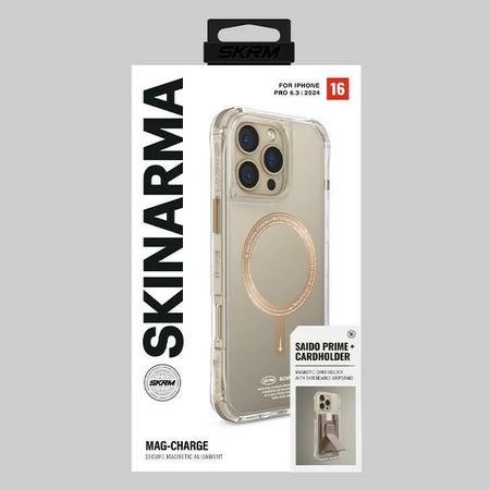 Skinarma etui Saido iPhone 16 Pro 6.3"   Magnetic Charging szampański/champagne