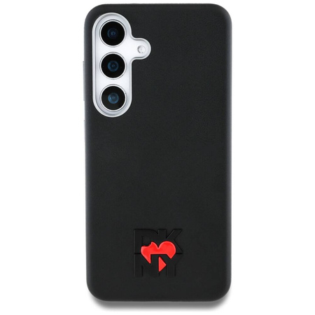 Oryginalne Etui SAMSUNG GALAXY S25 DKNY Leather Heart of NY czarne