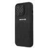 AMG Leather Curved Lines case for iPhone 13 Pro Max - black
