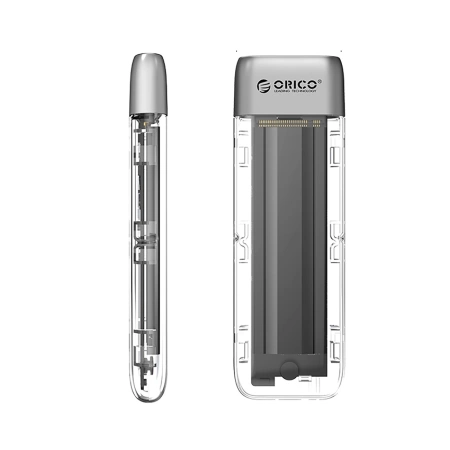 Kieszeń dyskowa M.2 NVME USB-C 3.2 10Gbps - szara