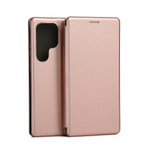 Beline Etui Book Magnetic Samsung S24 Ultra S928 różowo-złoty/rose gold