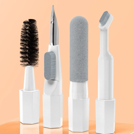 Wielofunkcyjny zestaw czyszczący 20w1 do słuchawek, klawiatury i wyświetlaczy - biały