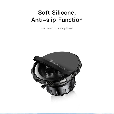 FORCELL F-Grip MagLuxe uchwyt samochodowy do szyby/deski/kratki magnetyczny czarny
