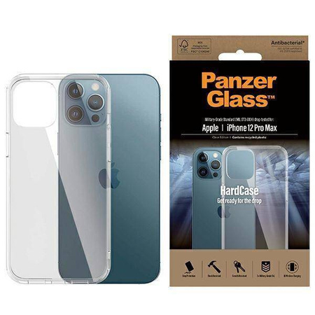 Schutzhülle IPHONE 12 PRO MAX PanzerGlass ClearCase Antibacterial Military (0425) Grade Clear
