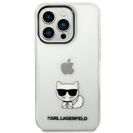 Oryginalne Etui IPHONE 14 PRO MAX Karl Lagerfeld Hardcase Choupette Body transparentne
