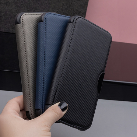 Etui Smart Carbon do iPhone 16 Pro 6,3&quot; srebrne