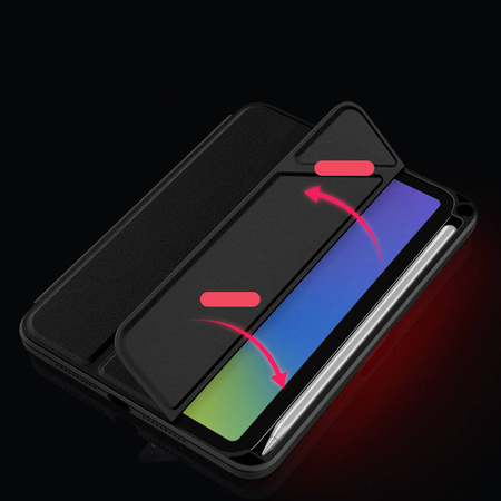 Nillkin Bevel Leather Case für iPad mini 2021 Cover mit Flip Smart Sleep Case schwarz