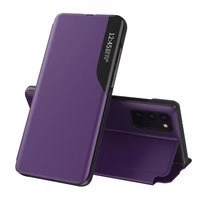 Eco Leather View Case booktype case schutzhülle aufklappbare hülle Samsung Galaxy A72 4G lila
