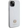 Guess GUHCP15MPS4DGPS iPhone 15 Plus 6,7" Silber/Silber Hardcase Strass Metall Logo