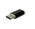 Adapter przejściówka Reverse Micro USB / USB-C TYP C czarny
