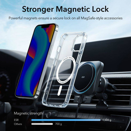 Case IPHONE 14 PLUS ESR Krystec Halolock MagSafe transparent