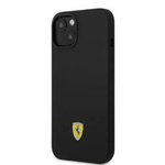 Ferrari Silicone Metal Logo MagSafe - Etui iPhone 14 Plus (czarny)