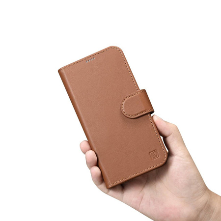 iCarer Wallet Case 2in1 iPhone 14 Flip Leather Anti-RFID Brown (WMI14220725-BN)