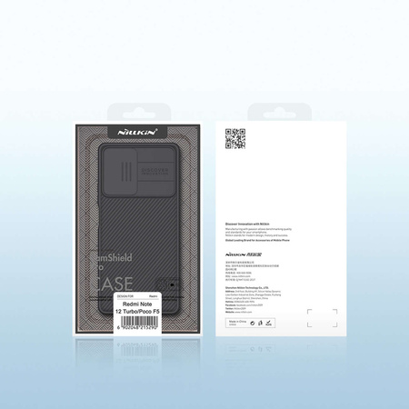 Xiaomi Redmi Note 12 Turbo / Xiaomi Poco F5 Armor Case with Camera Cover Nillkin CamShield Pro Case - Black