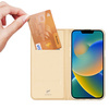 Dux Ducis Skin Pro kabura etui pokrowiec z klapką iPhone 14 Max złoty