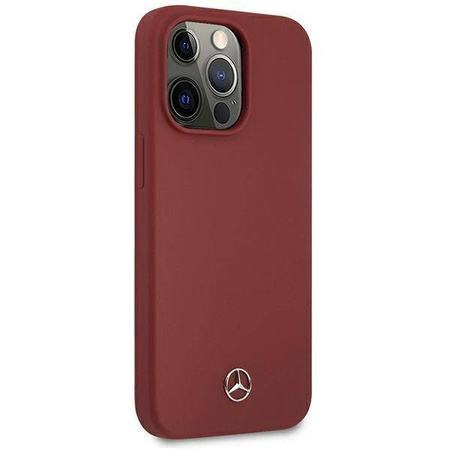 Mercedes MEHCP13XSILRE iPhone 13 Pro Max 6,7 &quot;rot / rote Hardcase-Silikonlinie