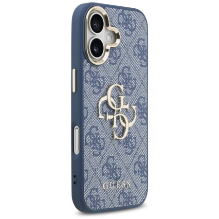 Guess 4G Big 4G Classic Logo Case for iPhone 17 - Blue and Gold