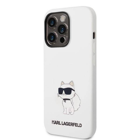 Karl Lagerfeld Silicone NFT Choupette - Etui iPhone 14 Pro (biały)
