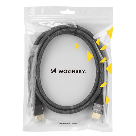 Wozinsky cable HDMI 2.1 8K 60 Hz 48 Gbps / 4K 120 Hz / 2K 144 Hz 3m silver (WHDMI-30)