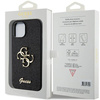 Original Handyhülle APPLE IPHONE 15 Guess Hardcase Glitter Script Big 4G (GUHCP15SHG4SGK) schwarz