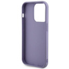 Guess Pailletten-Schriftzug-Metallgehäuse für iPhone 15 Pro Max – Lila