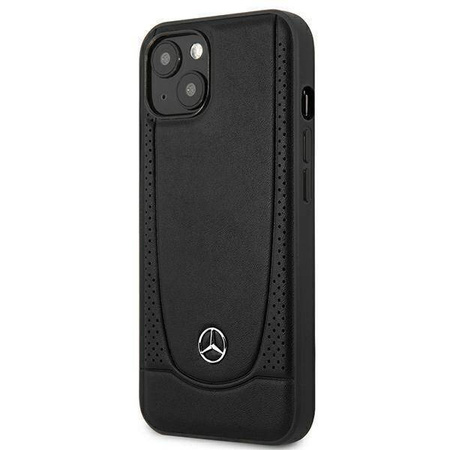 Mercedes MEHCP15MARMBK iPhone 15 Plus 6,7&quot; schwarz/schwarz Hardcase Leder Urban