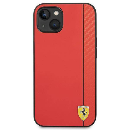 Original Case IPHONE 14 PLUS Ferrari Hardcase Carbon (FEHCP14MAXRE) red