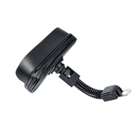 Uchwyt motocyklowy / na skuter na zamek wodoodporny z daszkiem 4,8" - 5,5"