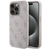 Oryginalne Etui GUESS Hardcase GUHMP15XG4GFRP do iPhone 15 Pro Max (Kompatybilny z Magsafe / 4G Ring classic logo / różowy)