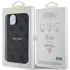 Guess 4G Collection Leather Metal Logo MagSafe Case for iPhone 14/15/13 - Black